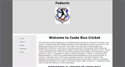 Desktop Screenshot of costaricacricket.org