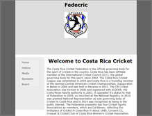 Tablet Screenshot of costaricacricket.org